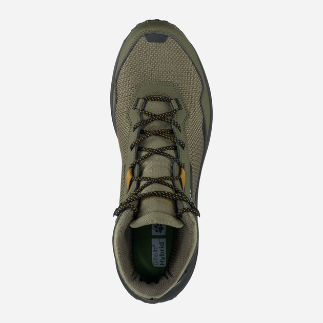 Чоловічі черевики Jack Wolfskin Dromoventure Texapore Mid M 4059661-4341 39.5 (6UK) 24.2 см Темно-зелені (4064993914436) - зображення 5