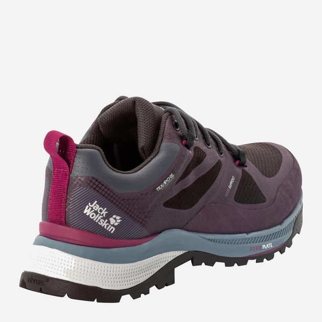 Buty trekkingowe damskie niskie Jack Wolfskin Force Striker Texapore Low W 4038893-2844 37.5 (4.5UK) 23.3 cm Fioletowe (4064993474794) - obraz 4