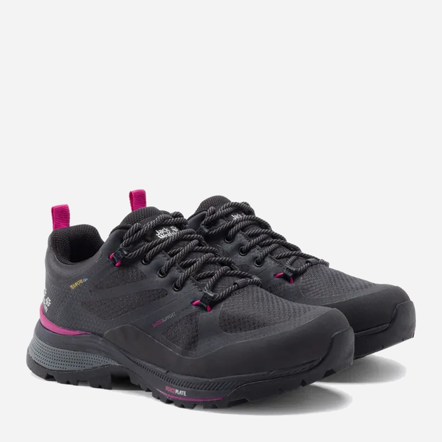 Buty trekkingowe damskie niskie Jack Wolfskin Force Striker Texapore Low W 4038893-6381 41 (7.5UK) 25.9 cm Ciemnoszare (4064993832204) - obraz 3