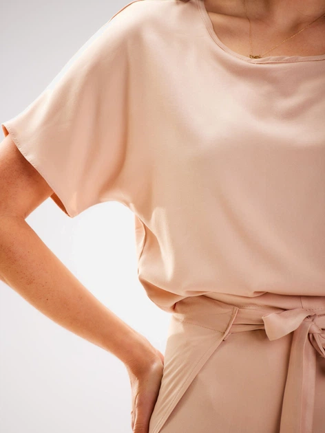 Spodnie dzwony damskie Awama A589 1419345 S Beżowe (5902360581784) - obraz 6