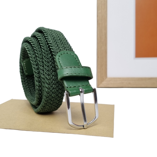 Стильный женский ремень текстиль Johnson зелёный К9-25-249-9 от ...