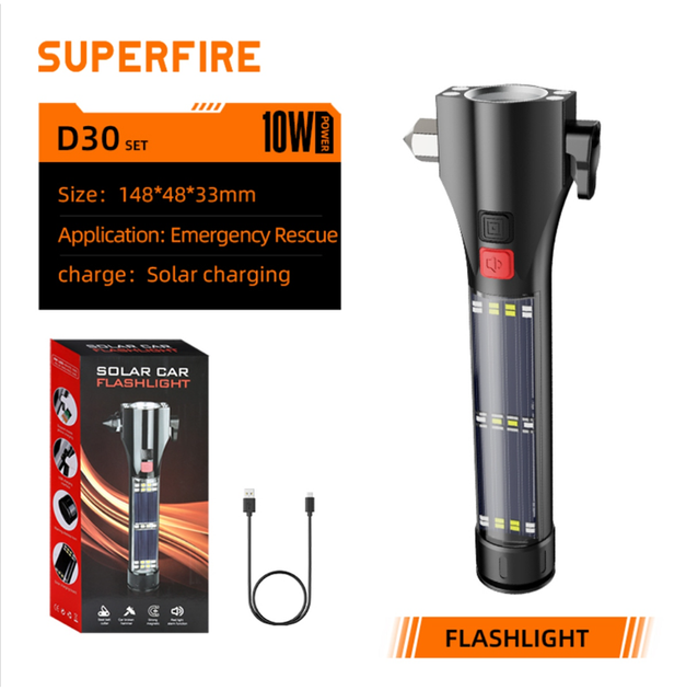 Фонарь многофункциональный на солнечной батарее SUPERFIRE D30 - изображение 9