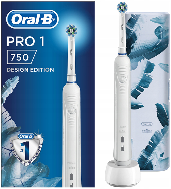 Електрична зубна щітка Oral-B Braun Pro1 750 Cross Action White (4210201312314) - зображення 1