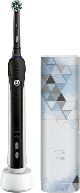 Електрична зубна щітка Oral-B Braun Pro1 750 Cross Action Black/White (4210201319290) - зображення 2