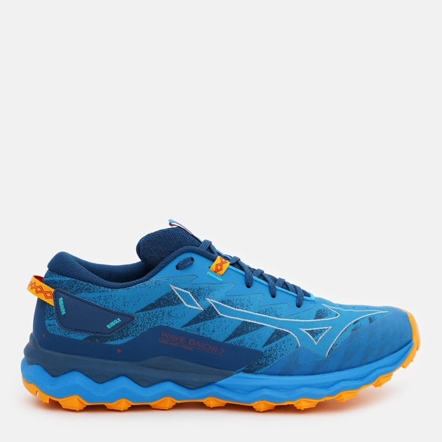 Акція на Чоловічі кросівки для бігу Mizuno Wave Daichi 7 J1GJ227131 41 (7.5UK) 26.5 см Синій/Темно-синій/Оранжевий від Rozetka