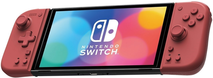 Kontroler Hori Split Pad Compact Apricot Red do Nintendo Switch (810050911368) - obraz 1