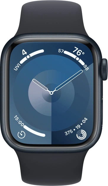 Смарт-годинник Apple Watch Series 9 GPS 41mm Midnight Aluminium Case with Midnight Sport Band - S/M (MR8W3) - зображення 2