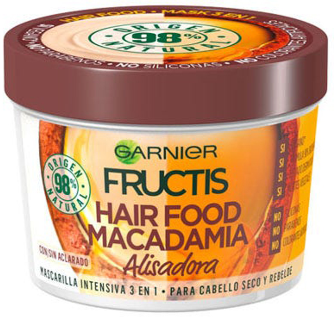 Маска для волосся Garnier Fructis Hair Food Macadamia Smoothing Mask 390 мл (3600542140782) - зображення 1