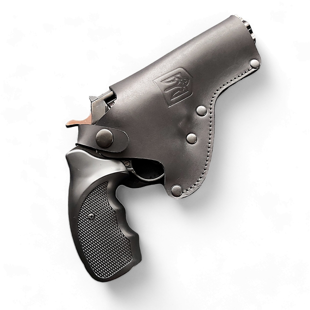 Кобура для Револьвер Флобера 4 поясна чорна (FL001) - зображення 1
