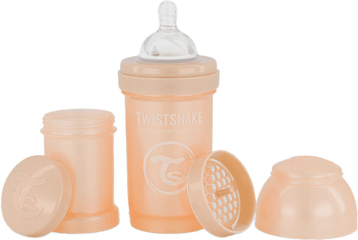 Антиколікова пляшечка Twistshake із силіконовою соскою Pearl Champagne 180 мл (7350083123794) - зображення 1