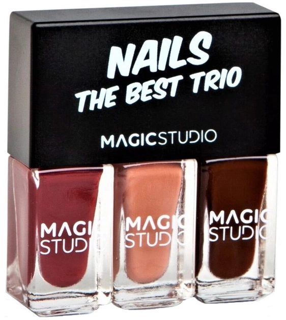 Zestaw lakier do paznokci Magic Studio Powerful Cosmetics Nails The Best Trio Lote (8436591922612) - obraz 1