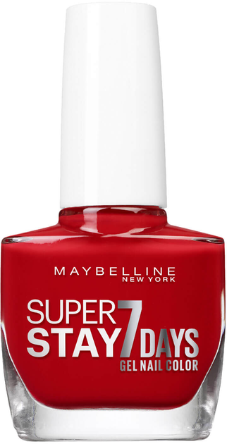 Лак для нігтів Maybelline New York Superstay 7 days Gel Nail Color 008 Passionate Red 10 мл (3600530124862) - зображення 1