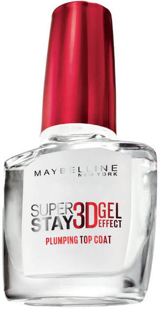 Lakier do paznokci Maybelline New York Superstay 3D Gel Effect 01 Transparent 10 ml (3600531318949) - obraz 1