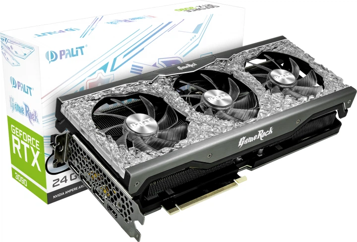Видеокарта Palit PCI-Ex GeForce RTX 3090 GameRock OC 24GB GDDR6X