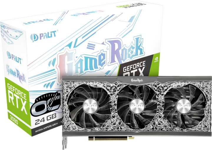 グラフィックボード・グラボ・ビデオカード Palit rtx 3090 24GB gamingoc Видеокарта Palit PCI-Ex GeForce RTX 3090 GameRock OC 24GB GDDR6X