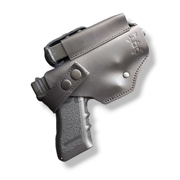 Кобура для Glock 17 поясная на скобе чёрная (GL004) - изображение 1