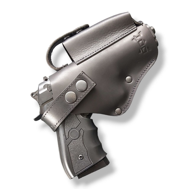 Кобура для Beretta 92 поясная на скобе чёрная (BR001) - изображение 1