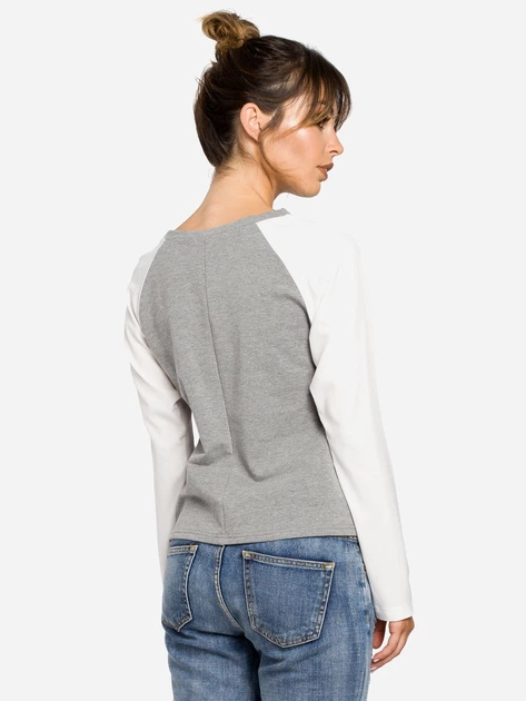 Longsleeve damski BeWear B047 86929 L Szary (5902041192940) - obraz 2