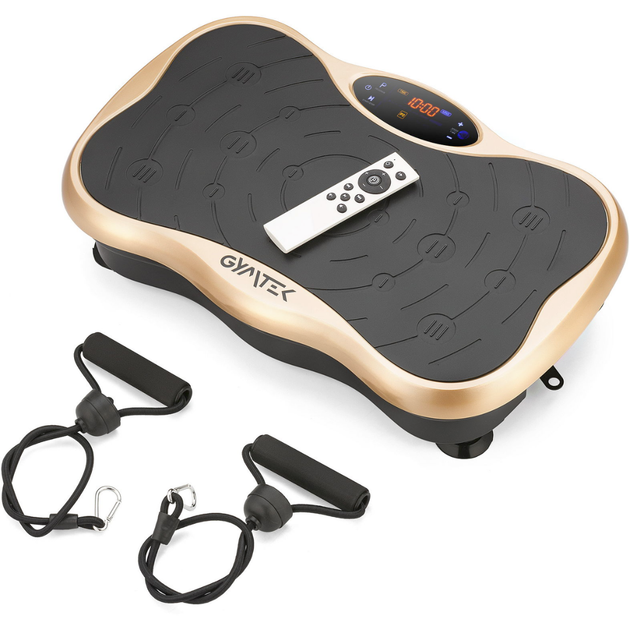 Виброплатформа Gymtek XP500 Gold до 180 кг для похудения и тонуса + Эспандеры - изображение 3