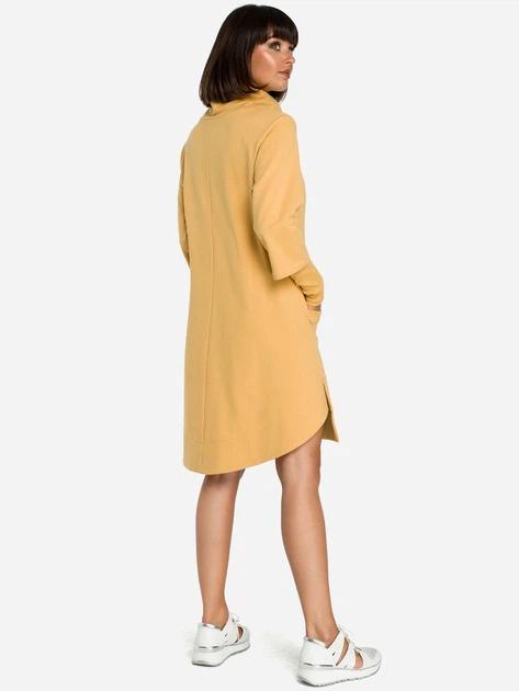 Sukienka tunika damska BeWear B089 87095 M Żółta (5903068418068) - obraz 2