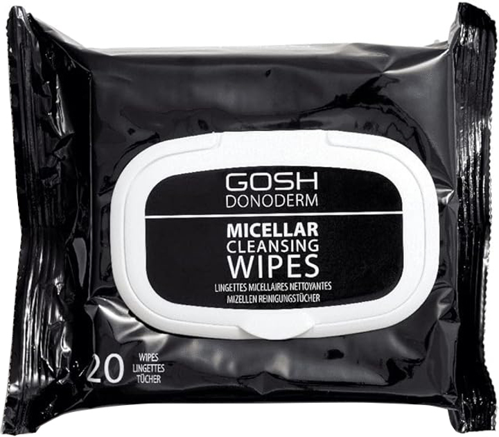 Chusteczki nawilżane do demakijażu Gosh Donoderm Micellar Cleansing Wipes 20 szt (5711914126308) - obraz 1