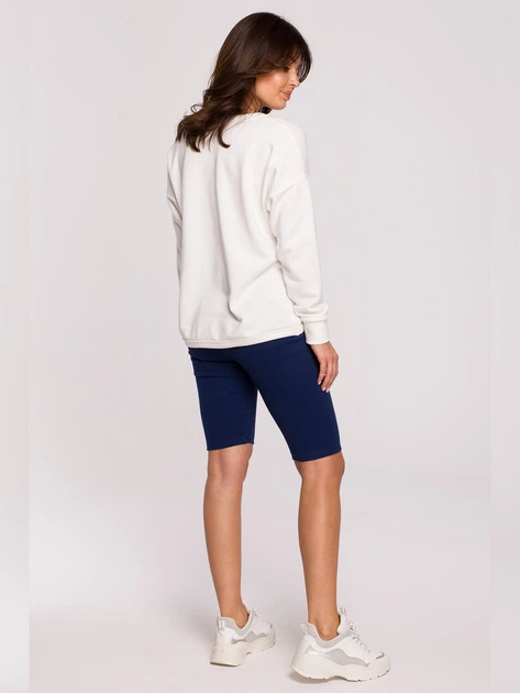 Bluza damska bez kaptura elegancka BeWear B225 1130346 XL Ecru (5903887656009) - obraz 4