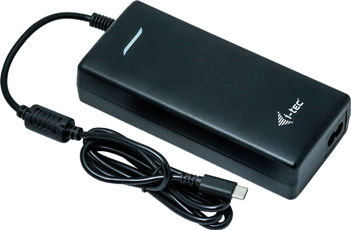 Універсальний блок живлення i-Tec USB-C 112 Вт 1x USB-C 100 Вт 1x USB-A 12 Вт для ноутбука, ультрабука, планшета, смартфона (CHARGER-C112W) - зображення 1