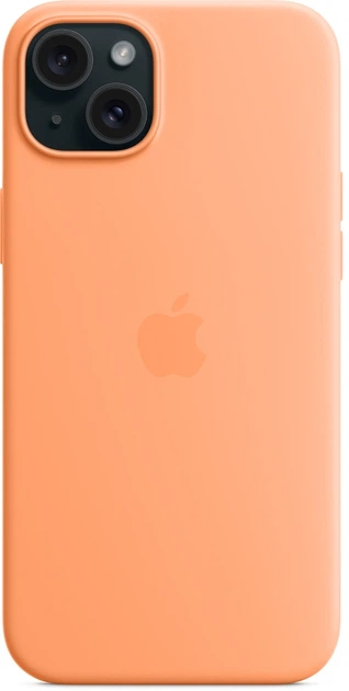 Etui Apple MagSafe Silicone Case do Apple iPhone 15 Plus Orange Sorbet (MT173) - obraz 5