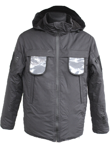 Куртка зимова тактика мембрана Pancer Protection чорна (60) - зображення 2