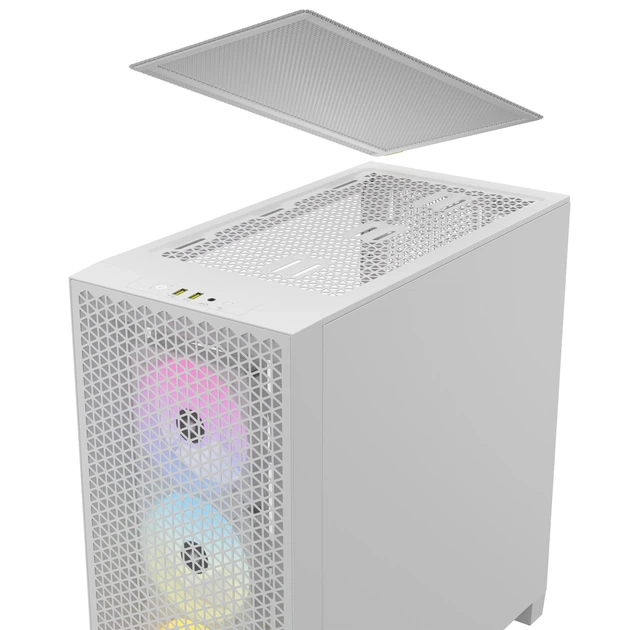 Корпус Corsair 3000D RGB AirFlow Tempered Glass White (CC-9011256-WW) - зображення 14