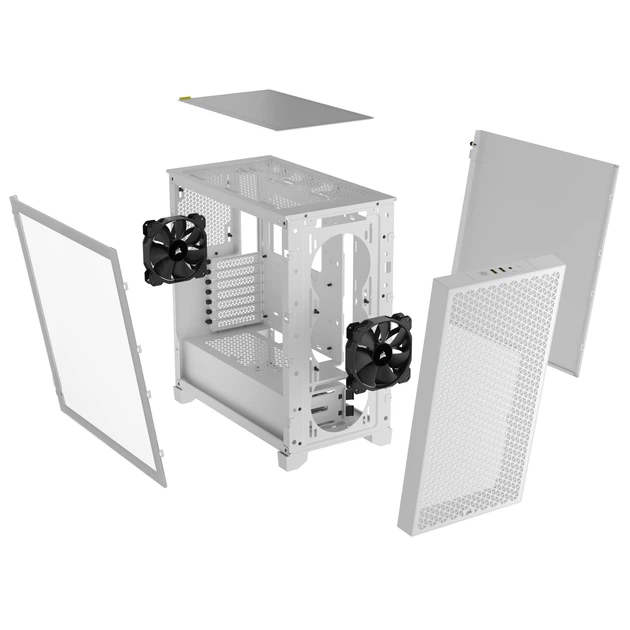 Корпус Corsair 3000D AirFlow Tempered Glass White (CC-9011252-WW) - зображення 10