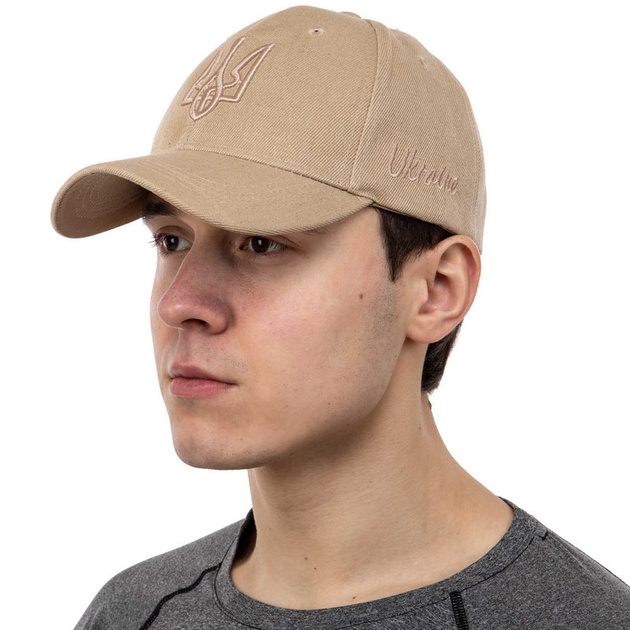 Кепка тактическая бейсболка Україна Ukraine Silver Knight 9883 One Size Khaki - изображение 4