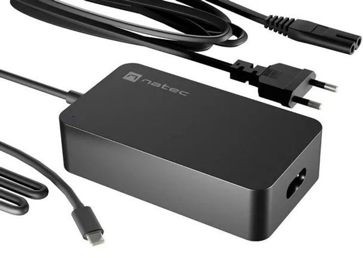 Блок живлення для ноутбука Natec Grayling USB-C 45W для ноутбуків, планшетів, телефонів (NZU-2033) - зображення 2