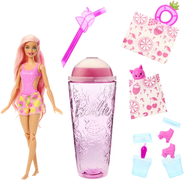 Lalka Barbie Pop Reveal Fruit Series Truskawkowa lemoniada (HNW41) - obraz 3