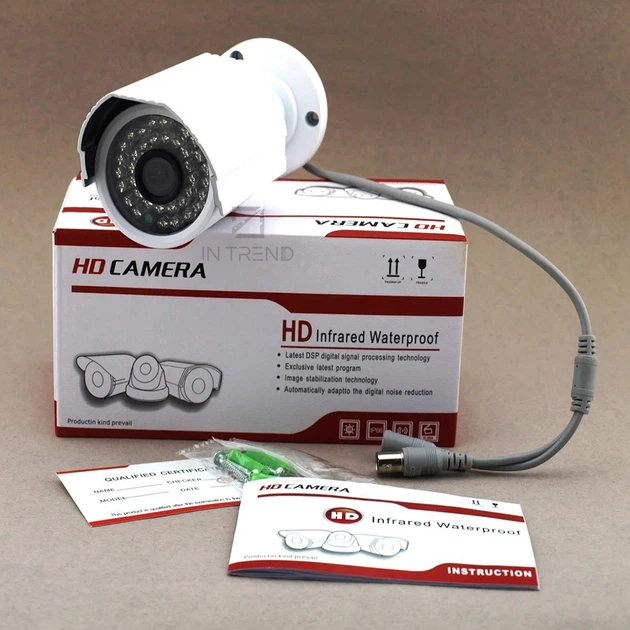 Камера видеонаблюдения AHD-M6120 Белая IP Камера Наружного наблюдения Купольная Видеокамера с ИК-подсветкой - изображение 8