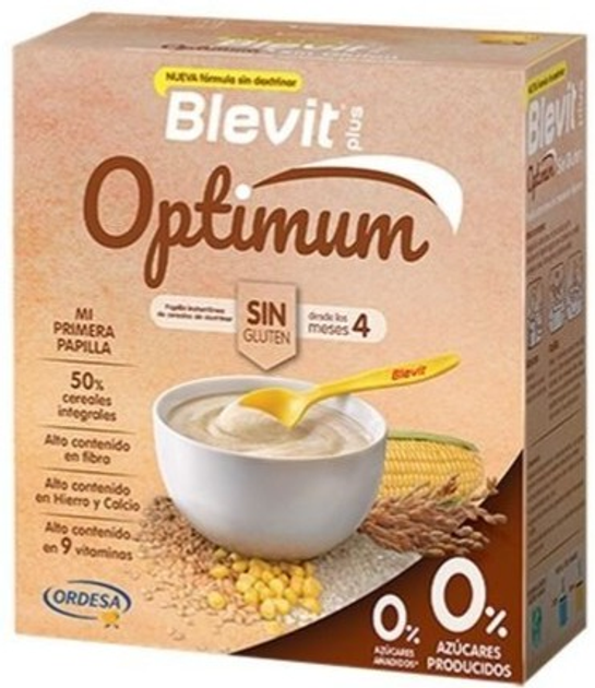 Kaszka bezglutenowa dla dzieci Ordesa Blevit Plus Optimum Gluten Free 400 g (8426594119065) - obraz 1