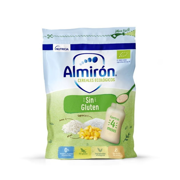 Дитяча вівсяна каша Almiron Gluten-Free Pudding Organic Cereals 200 г (8410048200485) - зображення 1