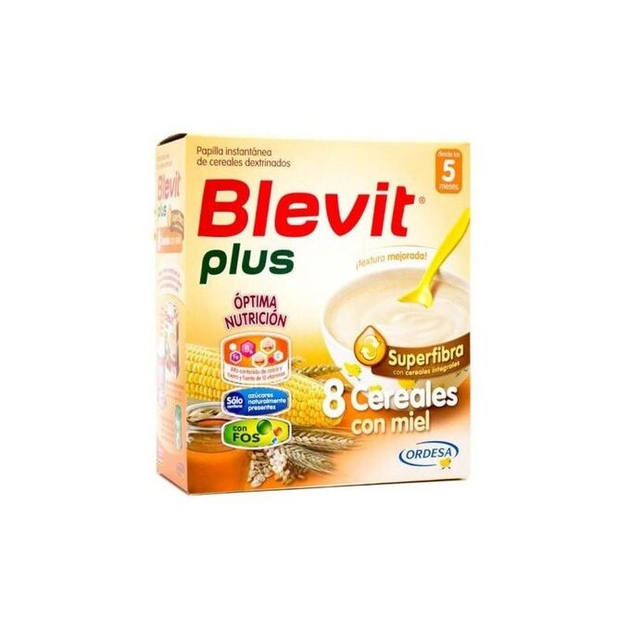 Дитяча мультизлакова каша Ordesa Blevit Papilla Plus 8 Cereals With Honey Superfiber 600 г (8426594018467) - зображення 1