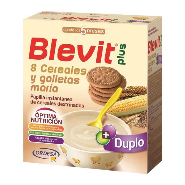 Дитяча мультизлакова каша Ordesa Blevit Papilla Plus Instant Duplo Of 8 Cereals Galleta Maria 300 г (8426594018474) - зображення 1