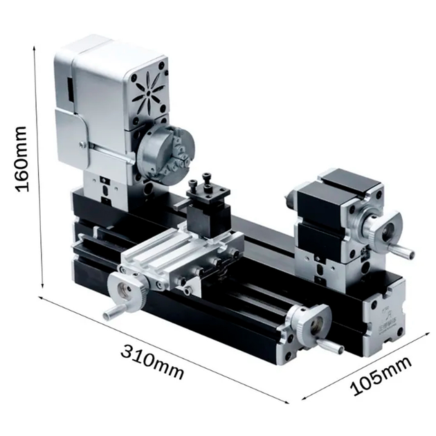 Мини токарный станок по дереву DML купить по выгодной цене в Hangar Company