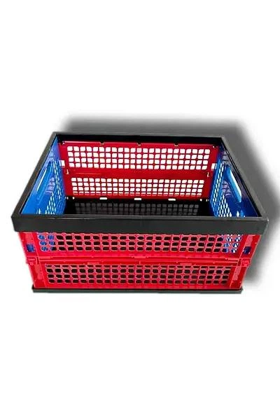 Ящик пластиковый складной SKOBA PLAST (48*35*24 см) Синий - Фото 3 Ящик пластиковый складной SKOBA PLAST (48*35*24 см) Синий - изображение 3