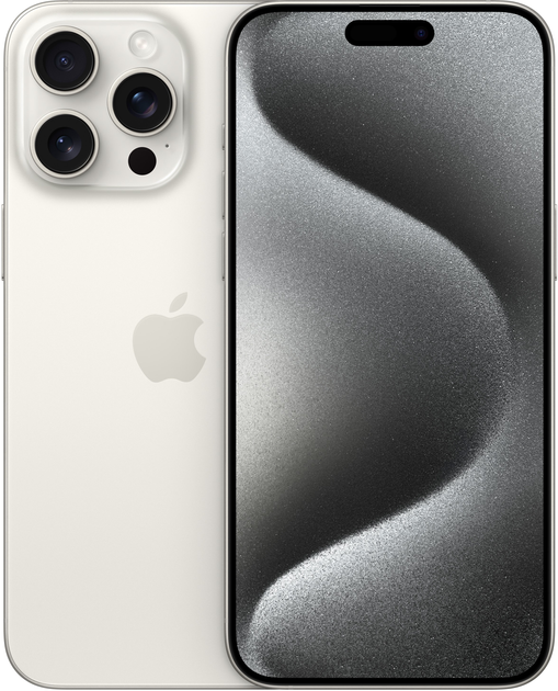 Smartfon Apple iPhone 15 Pro Max 1TB White Titanium (MU7H3) - obraz 1
