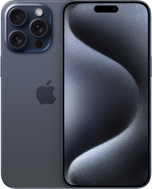 Мобільний телефон Apple iPhone 15 Pro Max 1TB Blue Titanium (MU7K3) - зображення 1