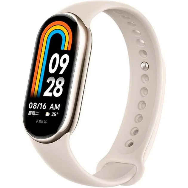Фітнес-браслет Xiaomi Mi Smart Band 8 Champagne Gold BHR7166GL - зображення 1