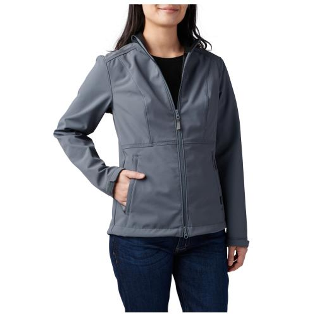 Куртка жіноча тактична 5.11 Women's Leone Softshell Jacket Turbulence L - изображение 2