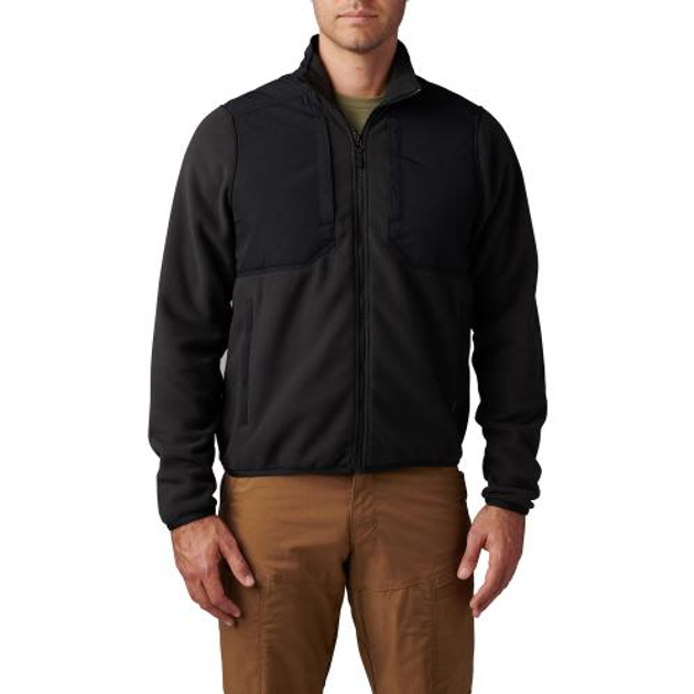 Куртка флісова 5.11 Tactical Mesos Tech Fleece Jacket Black XL - зображення 1