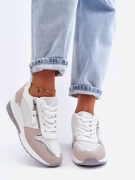 Sneakersy damskie na koturnie Sivan 38 Wielokolorowe (5905677658620) - obraz 4