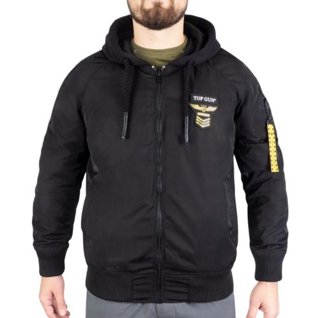 Куртка демісезонна Sturm Mil-Tec Flight Jacket Top Gun The Flying Legend Black 3XL - зображення 1