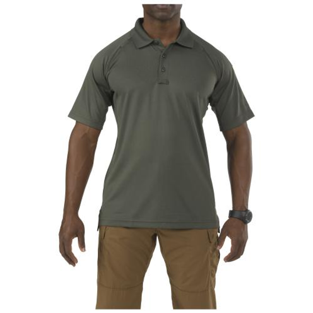 Футболка поло тактична з коротким рукавом 5.11 Tactical Performance Polo - Short Sleeve, Synthetic Knit TDU Green XL - изображение 1