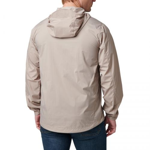 Куртка тактична демісезонна 5.11 Tactical Packable Windbreaker Jacket Badlands Tan S - зображення 2